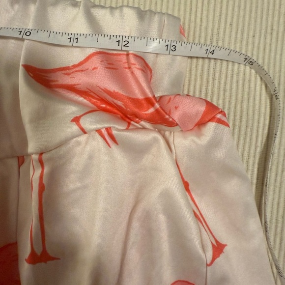 Flamingo Cream and Pink Pleated Mini Skater Skirt - Picture 6 of 6